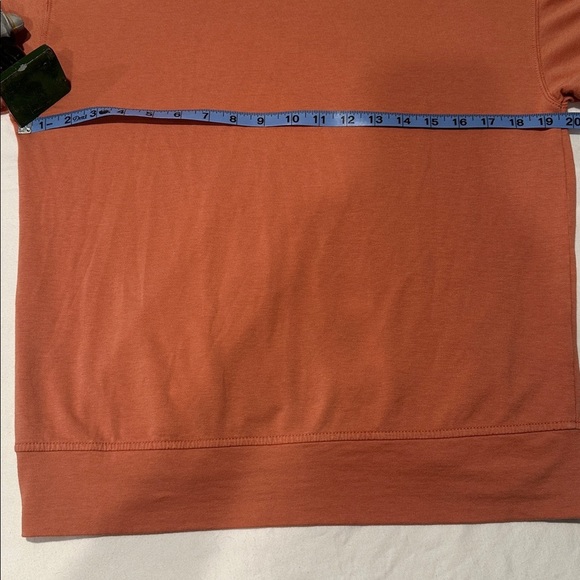 Lou & Grey Burnt Orange Zip Hoodie | Petite Medium MP | Soft Cotton Modal Blend - Picture 5 of 6